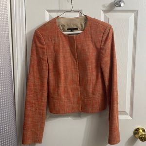 Hugo boss cropped hidden buttons blazer